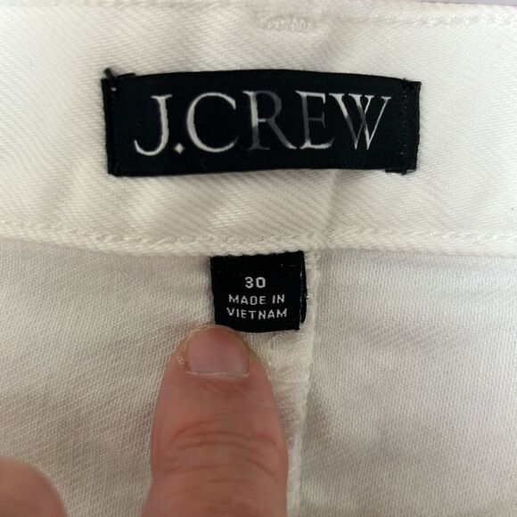 J. Crew BY453 White raw hem denim Pencil skirt New size 30 - Picture 6 of 9